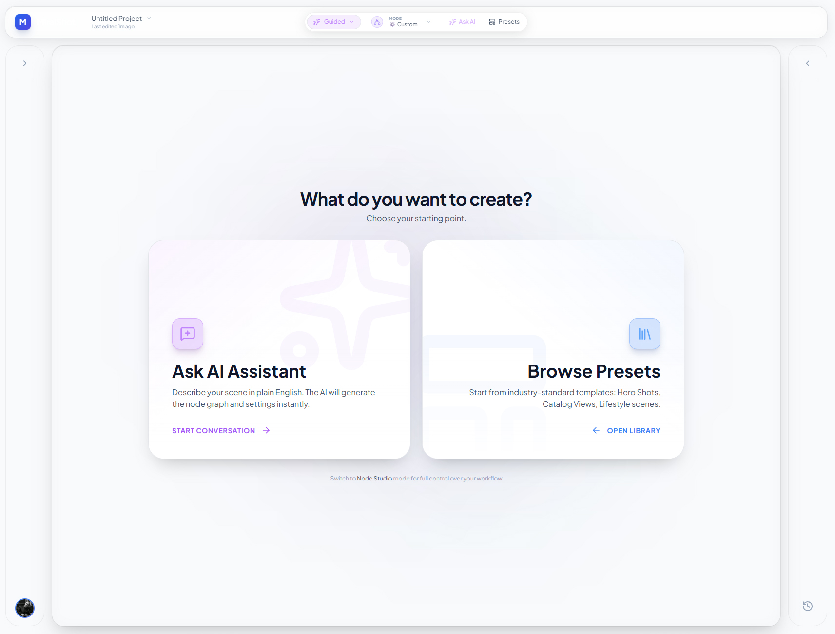 Guided Creation Mode